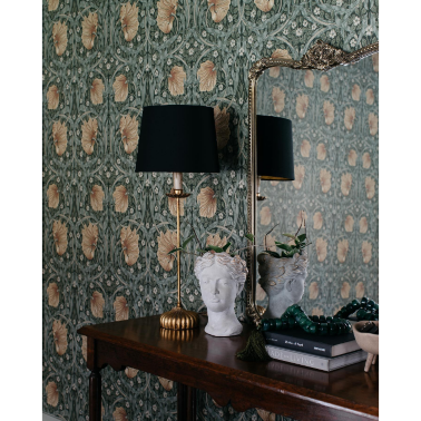 Настольная лампа с черным абажуром Grant от Louvre home  - 