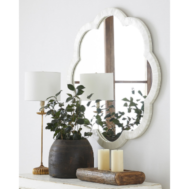 Настольная лампа с белым абажуром Grant от Louvre home - 