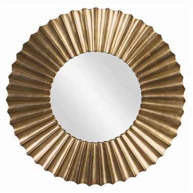 Зеркало в золотой ребристой раме Gardner от Louvre home - 