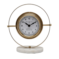 Настольные круглые часы с мраморным основанием Garda Decor 79MAL-5887-22