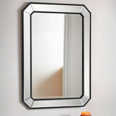 Зеркало в черной раме Louvre home Lennoks  - 