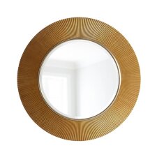 Зеркало в золотой ребристой раме Arno от Louvre home