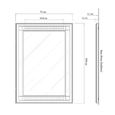 Зеркало в золотой раме Dorset от Louvre home -