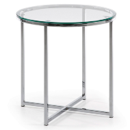 Круглый cтеклянный столик La Forma Vivid 035952
