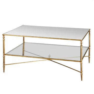 Журнальный стол Hugo с зеркальной столешницей -