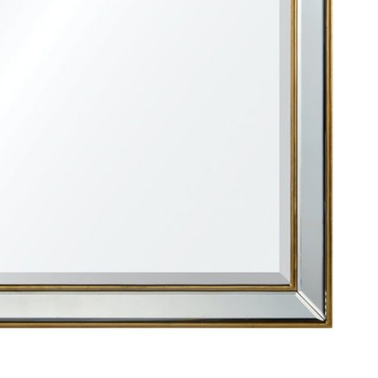 Зеркало с фацетом в золотой раме Blaise от Louvre home - 