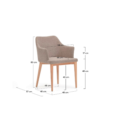 Стул из синели La Forma Croft 148330 - 