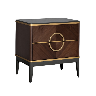 Тумбочка прикроватная темный шпон GD  - 