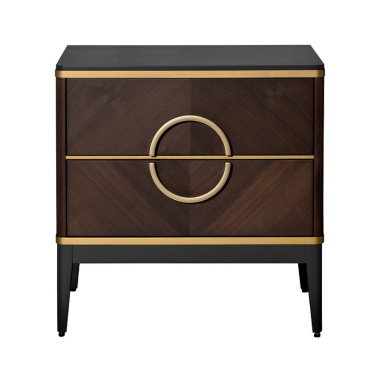 Тумбочка прикроватная темный шпон GD  - 
