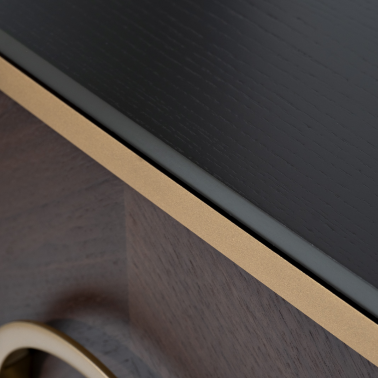 Тумбочка прикроватная темный шпон GD  - 