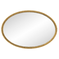 Овальное зеркало в золотой раме Janet от Louvre home