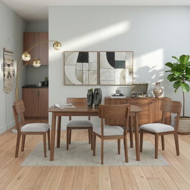Стол обеденный с 4 стульями Lyncott / Линкотт D609-225 - 