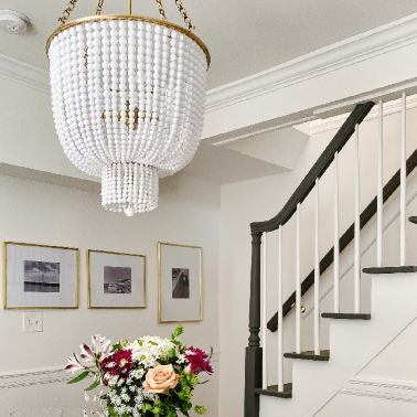 Люстра белая с золотом Bouvier Louvre home JJ10656-4D - 