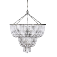 Большая серебряная люстра Bouvier Louvre home JJ10655-13DB