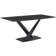 Обеденный стол столешница керамика DT-2017 (180) BLACK ceramic