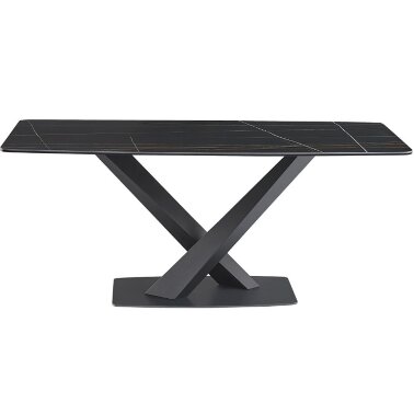 Обеденный стол столешница керамика DT-2017 (180) BLACK ceramic - 