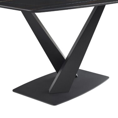 Обеденный стол столешница керамика DT-2017 (180) BLACK ceramic - 