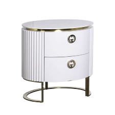 Тумба прикроватная с мраморной столешницей Luchiano Garda Decor