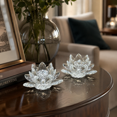Подсвечник хрустальный Лотос от Garda Decor - 