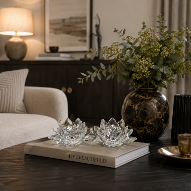 Подсвечник хрустальный Лотос от Garda Decor - 