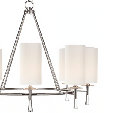Люстра никель Valente Louvre home LHLCH310124XNP - 