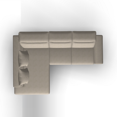 Угловой диван с реклайнерами ROM Donato L280 - 