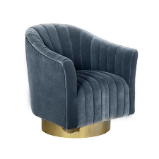 Кресло вращающееся голубого цвета Garda Decor