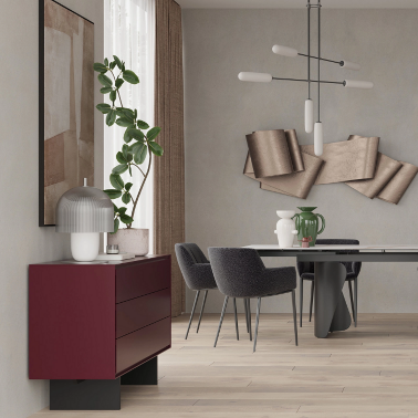 Комод винного цвета MOD INTERIORS Miramar MDI.CHD.MRM.87 - 