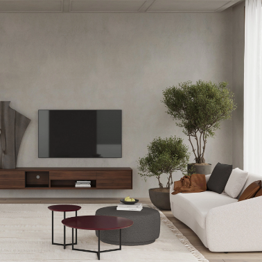 Приставной стол винного цвета MOD INTERIORS Miramar MDI.ST.MRM.86 - 