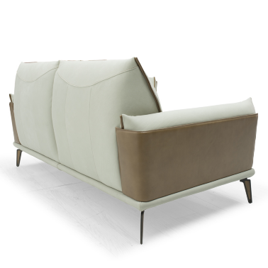 Диван кожаный Cubo Rosso LIBECCIO Niagara Natural 4018 -