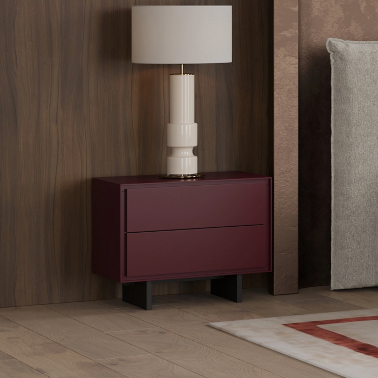 Прикроватная тумба винного цвета MOD INTERIORS Miramar MDI.BST.MRM.89 - 