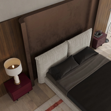 Прикроватная тумба винного цвета MOD INTERIORS Miramar MDI.BST.MRM.89 - 