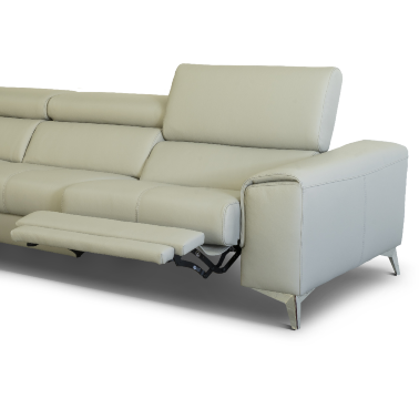 Диван с левым углом и реклайнером Orlando Cubo Rosso ткань Pacifico 358 - 