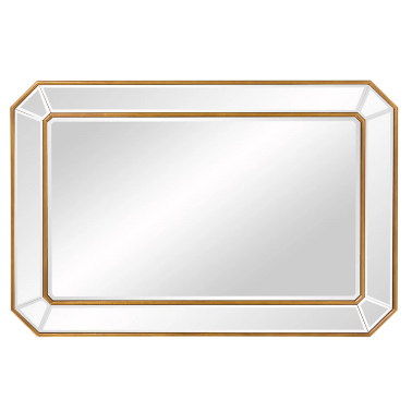 Зеркало в золотой раме Lennox от Louvre home - 