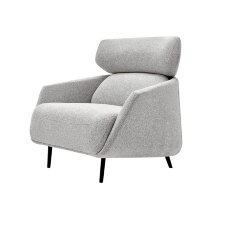 Кресло мягкое с подголовником ESF OTE CHICO GS9002-1 grey