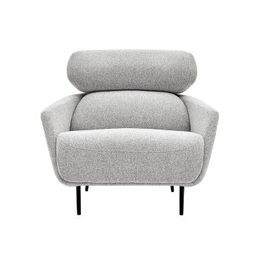 Кресло мягкое с подголовником ESF OTE CHICO GS9002-1 grey - 