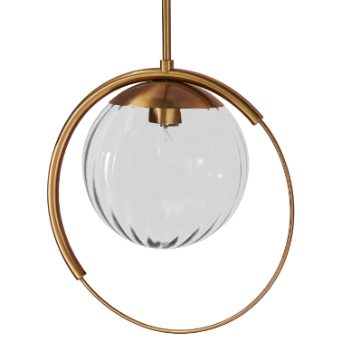 Золотой подвесной светильник Erin от Louvre home - 