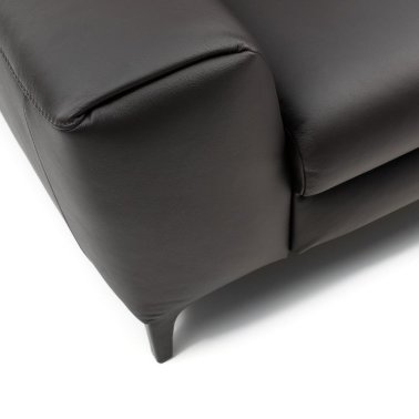 Черный кожаный диван ROM Donato Montana - Black - 
