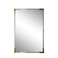 Зеркало прямоугольное с золотыми вставками Garda Decor 19-OA-9144