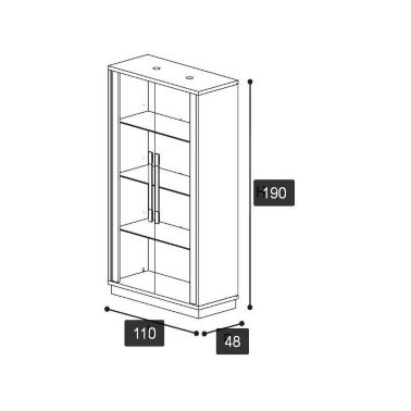 Витрина Camelgroup Platinum 144VT2.02PL - 