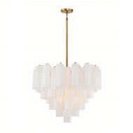 Люстра с белым стеклом Tolbot Louvre home LCH960924SWL