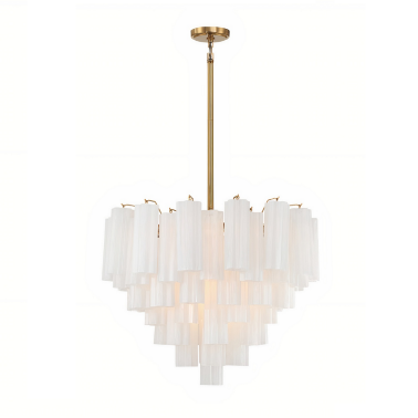 Люстра с белым стеклом Tolbot Louvre home LCH960924SWL - 