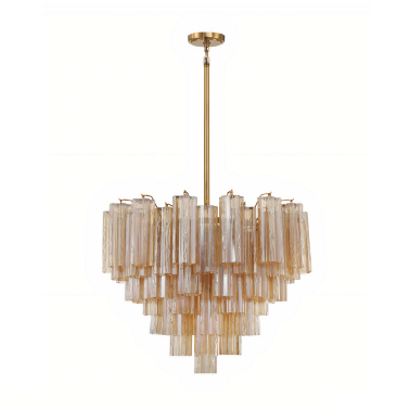 Люстра с янтарным стеклом Tolbot Louvre home LCH950924SWL - 