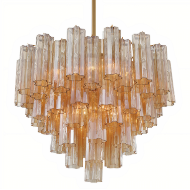 Люстра с янтарным стеклом Tolbot Louvre home LCH950924SWL - 