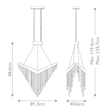 Люстра Eurofase QN-VIVIEN-P-L-BG - 