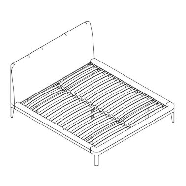 Кровать (180х200) MOD INTERIORS Ronda MDI.BD.RD.129 - 