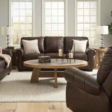 Диван кожаный ASHLEY 52107-38 - 