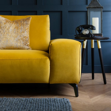 Дизайнерский диван с низкой спинкой ROM Romano Velluti - Gold - 
